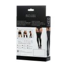 Fényes fényes Wetlook harisnya csipkével ELIZA - fekete S