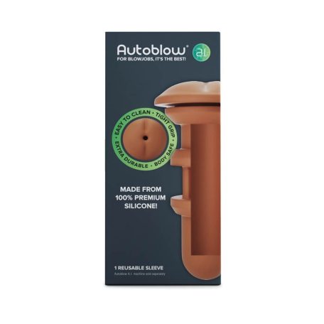 Autoblow A.I. Silicone Anus Sleeve - Brown_B0O50_1