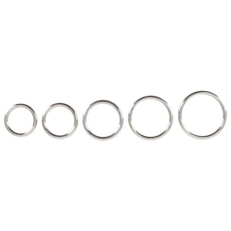 Bad Kitty Set of 5 Metal Rings