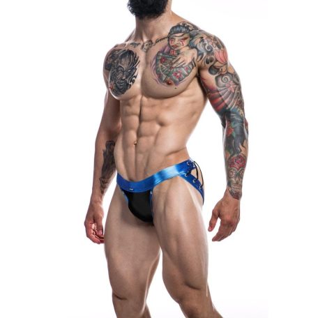 C4M-Desire Jockstrap-BlueLeatherette-L