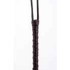 Calf Leather Handle Saddle Leather Tails Black