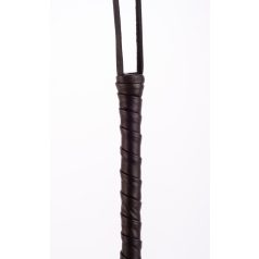 Calf Leather Handle Saddle Leather Tails Black