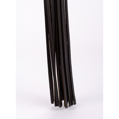 Calf Leather Handle Saddle Leather Tails Black