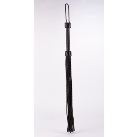Kid Handle Kid Leather Braided Tails Black