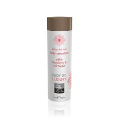 Luxury body oil edible  - Strawberry & Red Pepper 75ml