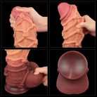 10.5'' Dual layered Platinum Silicone Cock with Rope