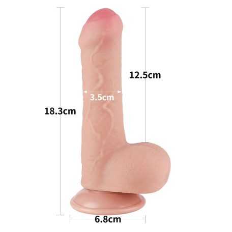 7'' Sliding Skin Dual Layer Dong Flesh_B0O50_3