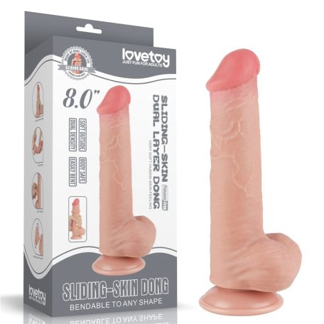 8'' Sliding Skin Dual Layer Dong Flesh III_B15O50_3