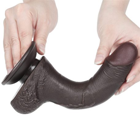 7.5'' Sliding Skin Dual Layer Dong Black I_B15O50_3