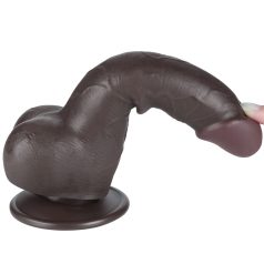   7.5'' Sliding Skin Dual Layer Dong Black II_B15O50_3