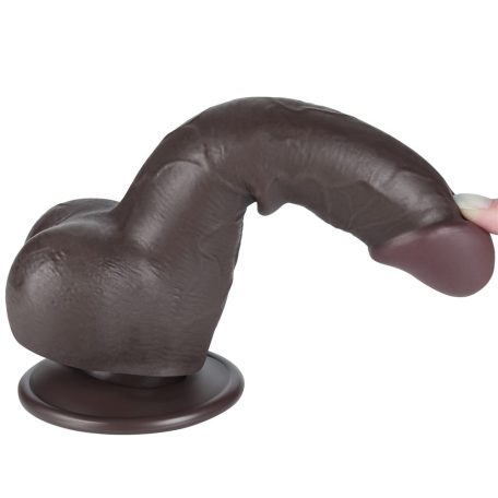 7.5'' Sliding Skin Dual Layer Dong Black II_B15O50_3