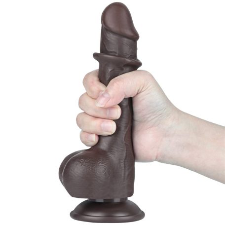 7.5'' Sliding Skin Dual Layer Dong Black II_B15O50_3