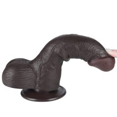  7.5'' Sliding Skin Dual Layer Dong Black III_B15O50_3