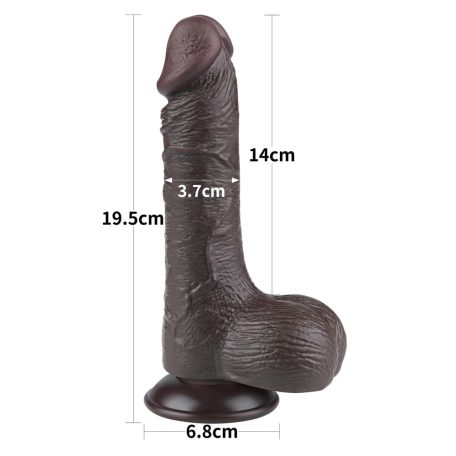 7.5'' Sliding Skin Dual Layer Dong Black III_B15O50_3