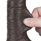7.5'' Sliding Skin Dual Layer Dong Black III_B15O50_3