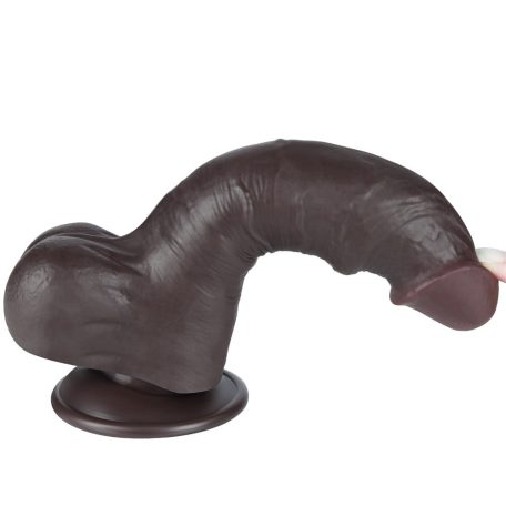 8'' Sliding Skin Dual Layer Dong Black I_B15O50_3