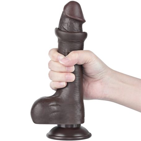 8'' Sliding Skin Dual Layer Dong Black I_B15O50_3