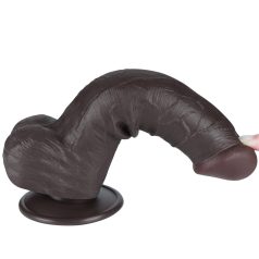   8'' Sliding Skin Dual Layer Dong Black III_B15O50_3