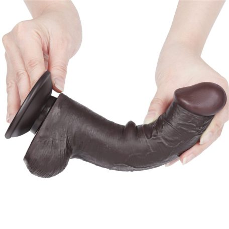 8'' Sliding Skin Dual Layer Dong Black III_B15O50_3