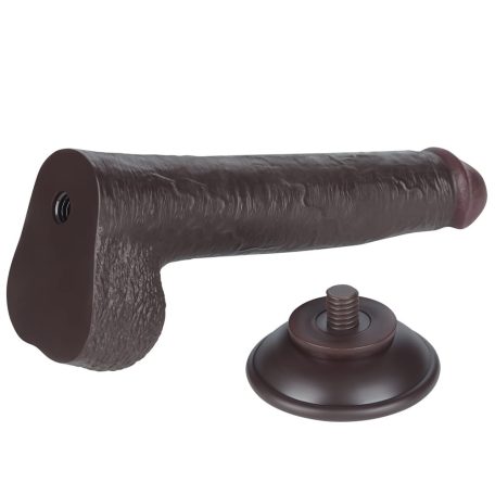 9'' Sliding Skin Dual Layer Dong Black_B15O50_3