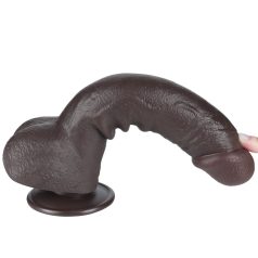 9.5'' Sliding Skin Dual Layer Dong Black_B15O50_3