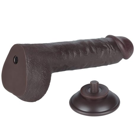 9.5'' Sliding Skin Dual Layer Dong Black_B15O50_3