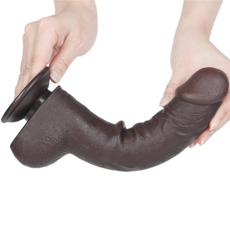 9.5'' Sliding Skin Dual Layer Dong Black_B15O50_3