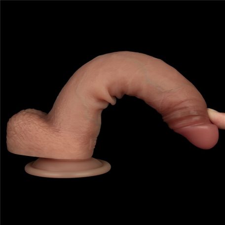 8.5'' Sliding Skin Pro Dual Layer Silicone Dong II