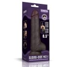 8.5'' Sliding Skin Pro II Dual Layer Silicone Dong (Black)