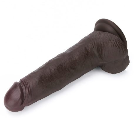 8.5'' Sliding Skin Pro II Dual Layer Silicone Dong (Black)