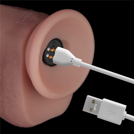 8" Vibrating Sliding Skin Pro II Silicone Dong