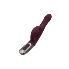   TITANZ 8.5" SILICONE RECHARGEABLE VIBRATOR IN RUBINE RED_B15O25_4