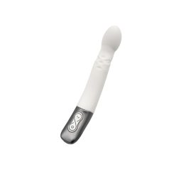   TITANZ 8" SILICONE RECHARGEABLE VIBRATOR IN IVORY WHITE_B15O25_4