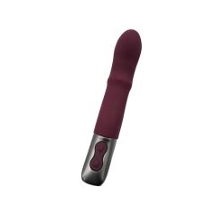   TITANZ 7" SILICONE RECHARGEABLE VIBRATOR IN RUBINE RED_B15O25_4