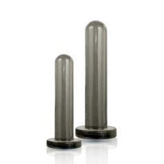 Black Axinite 2 in 1 Anal Plug Kit Set