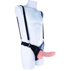 AROUND 7.5" SILICONE HOLLOW STRAP ON WITH PU HARNESS