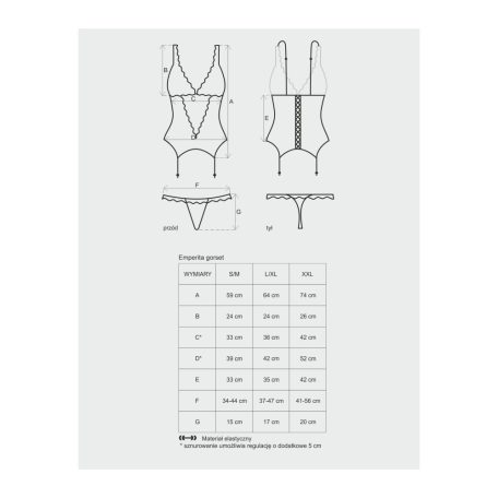 Emperita corset & thong  S/M