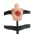 7" Hollow Strap-On  Light/Black