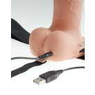 7" Hollow Strap-On  Light/Black