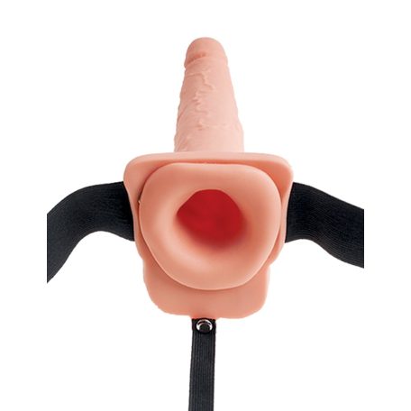 7" Squirting Hollow Strap-on Light/Black