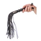 Beaded Cat-o-Nine Tails  Black