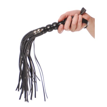 Beaded Cat-o-Nine Tails  Black