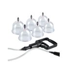 Beginner's 6pc. Cupping Set  Clear/ Black