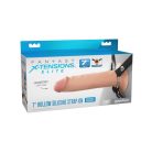 7" Silicone Hollow Strap-on - Dual Density