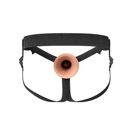 7" Silicone Hollow Strap-on - Dual Density