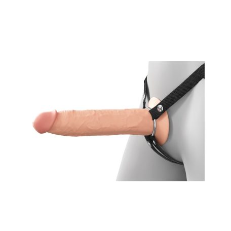 9" Silicone Hollow Strap-On Dual Density
