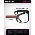 9" Silicone Hollow Strap-On Dual Density