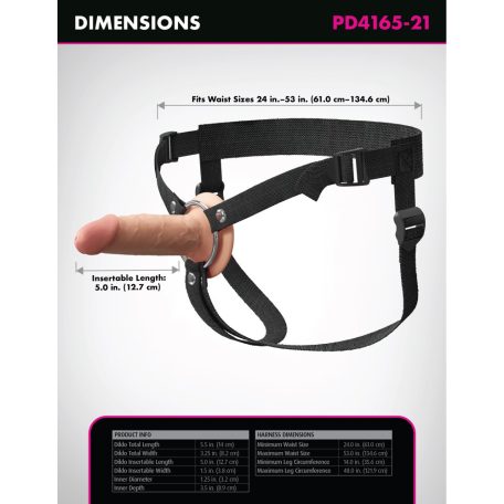5" Silicone Hollow Strap-On Dual Density