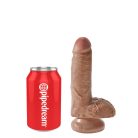 7" Cock with Balls  Tan
