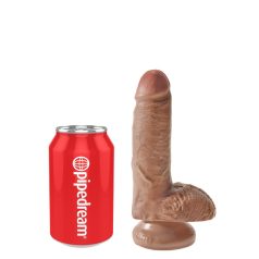 7" Cock with Balls  Tan